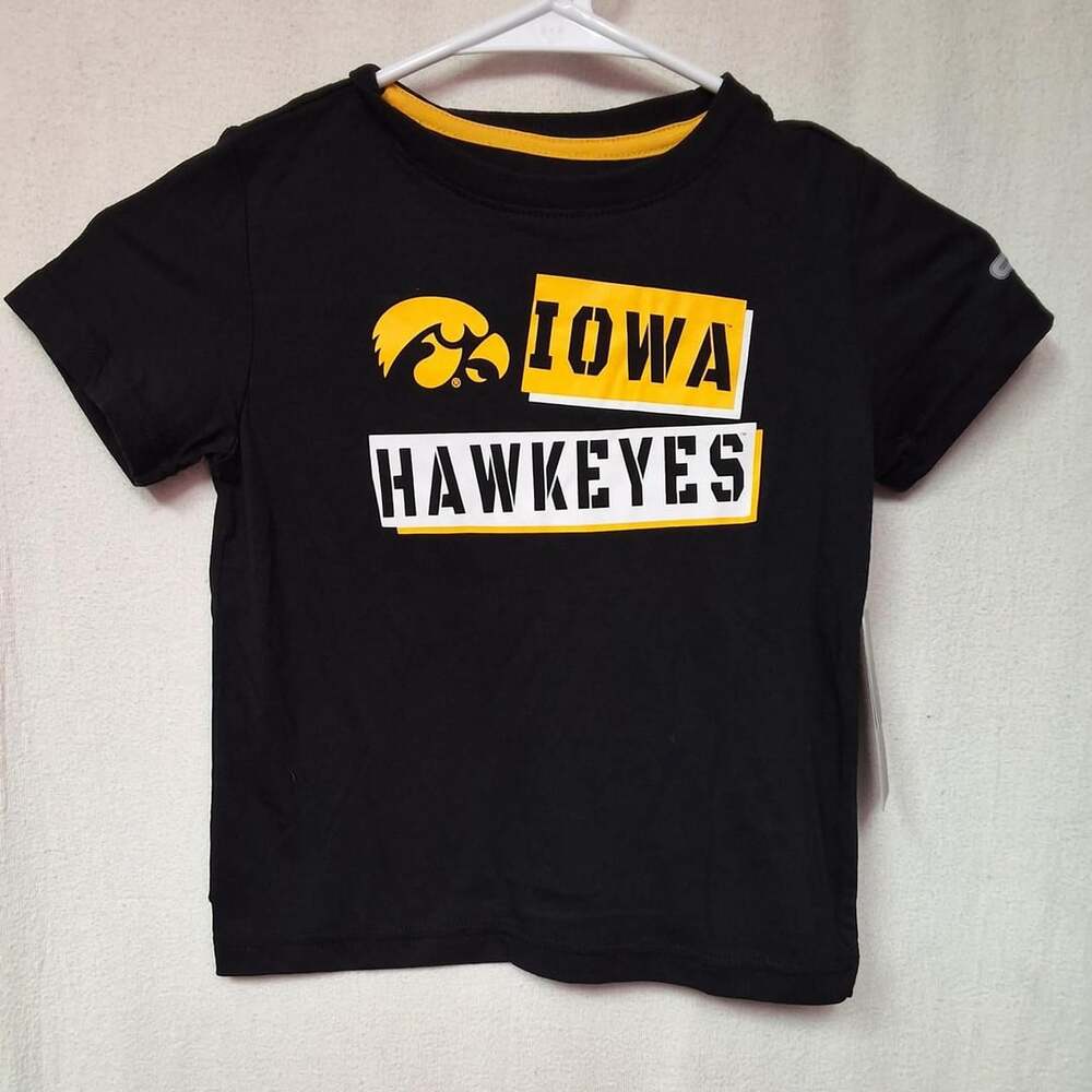 Colosseum Iowa Hawkeyes Toddler T-Shirt Size 3T Black